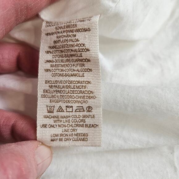 Free People India Gauze Cloud Watching Dress Pockets Embroidered Flowers - Picture 11 of 11